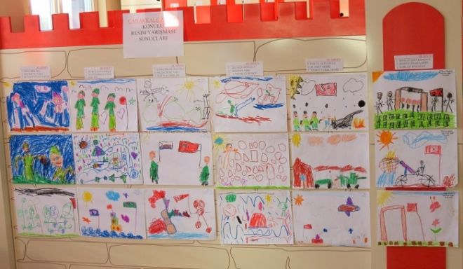 

ÇOMÜ Çocuklar Evi çocukları Çanakkale Zaferi’nin 100. yıl coşkusunu resim ile anlattılar.
